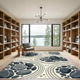 thumbnail image 2 of ODIKA 6'x9' Machine Washable Non-Slip Area Rug, Zen Gray High Traffic Rug, Grey, 1305019, 2 of 7