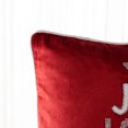 thumbnail image 3 of SAFAVIEH Peace And Joy Pillow, 20" x 20", Red, 3 of 6