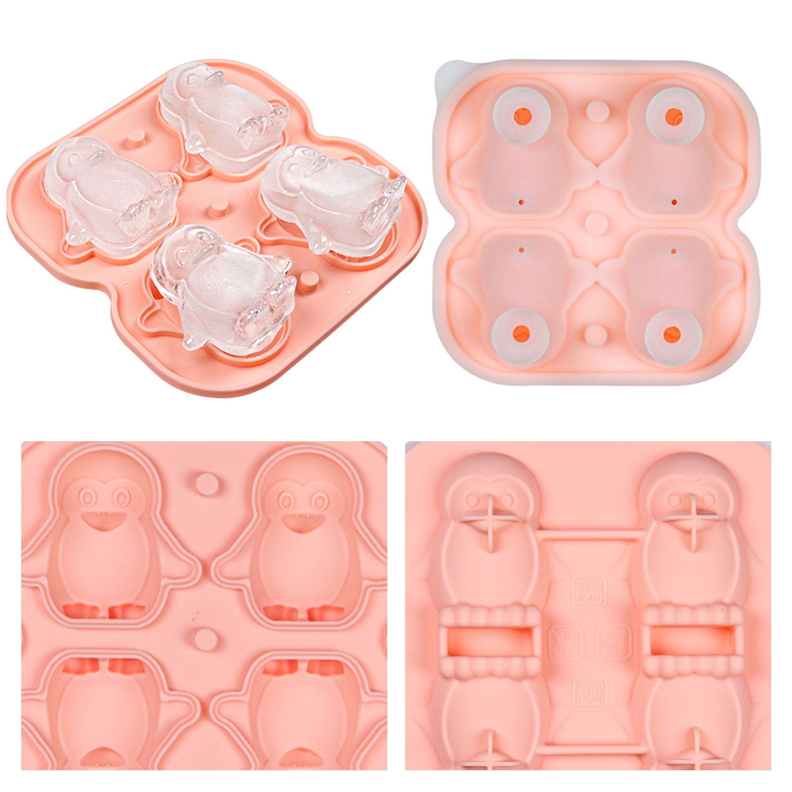 Silicone Penguine ice cube mold/HIC Blue Silicone Penguin Shaped Ice Cube  Tray and Baking Mold –