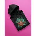 thumbnail image 3 of Flower With Butterflies Hoodie Women -SPIdeals Designs, Female 5X-Large, 3 of 4