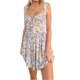 thumbnail image 1 of Lucakuins - Mini vestido de verano para mujer, sin mangas, lazo frontal, busto fruncido, estampado floral, vestido corto de línea A, ropa de playa Lucakuins  moda, 1 of 5