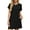 Black, variant on UVN Summer Dresses for Women Short Sleeve Dress Casual Crewneck Short Dress with Pockets