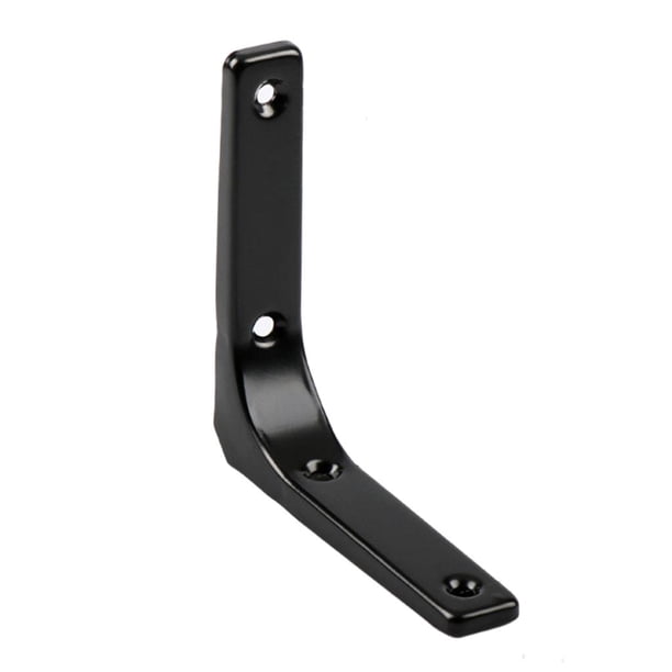 Soportes para estantes de montaje en pared Soporte para estante de mesa decorativo de montaje en pared de alta resistencia Negro 4 pulgadas