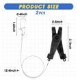 thumbnail image 2 of Fishing Downrigger Line Release Clips with Leader Snap Weight Release Clips for Kites Planer Board Downrigger Trolling B, 2 of 6