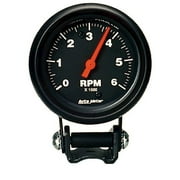 Autometer 6000 Rpm Black Tach