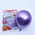 thumbnail image 3 of Globos metálicos cromados, 50 unidades, globos de látex gruesos de 12 pulgadas para decoración de fiesta de bodas de cumpleaños Zhivalor  CPB-SSW1011-6, 3 of 5