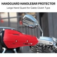 thumbnail image 2 of Unique Bargains 1 Set of Red Off-road Motorcycle ATV Aluminum Alloy Handlebars Mudguards Windproof Plastic Handguards, 2 of 7