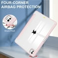 thumbnail image 3 of SaniMore Case for Apple iPad Pro 13 (2024), Auto Sleep/Wake Shock Resistant [Built-in Pencil Holder] Flip Stand [Dual Angle] Transparent Slim Lightweight Anti-fall Tablet Shell, Rosegold, 3 of 8