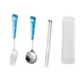 thumbnail image 2 of Joernso 1 Set Baby Utensils Creative Undeformable Stainless Steel Infant Food Feeding Toddler Dinnerware with Fork Spoon Chopsticks for Home, 2 of 8