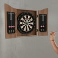 thumbnail image 3 of Classic Dart Board Cabinet Set, Wall-mounted Indoor Dartboard for Adult Game, Brown Dartboard Cabinet Dart Boards Set for Adults 40.15*21.25 in, 3 of 20