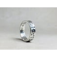 thumbnail image 3 of Heaven Crafts Sterling Silver 925 Hammered Band Ring Handmade Statement Ring For Women, 3 of 5