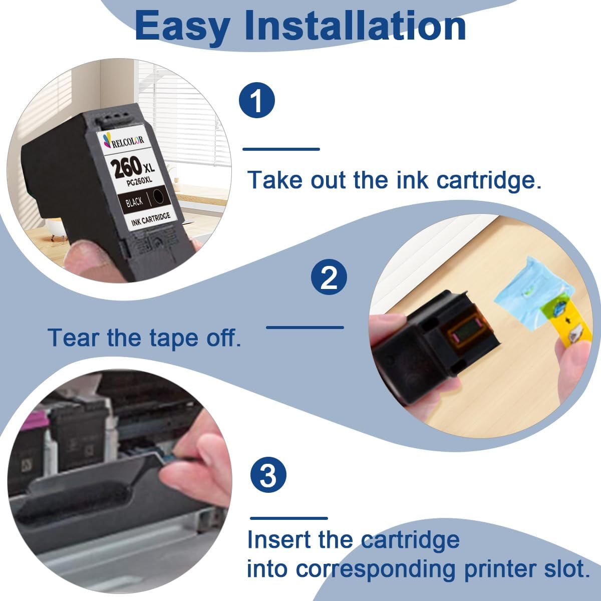PG-260 XL CLI-261 XL Ink Cartridge Value Pack - Replacement For Canon TS5320 TS5300 TS6420 TR7020