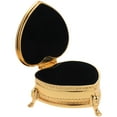 thumbnail image 3 of Jewelry Trinket Box Ring Earrings Necklace Organizing Case Metal Heart Shape Jewelry Box, 3 of 9