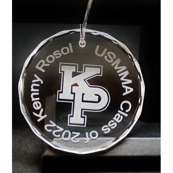 USMMA United States Merchant Marines KP Kings Point Crystal Ornament Customize graduation commencement USNA USAFA USCGA
