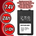 thumbnail image 3 of FNB-V57 FNB-V67Li Battery fits YAESU VX-120 VX-170 VX-210 VX-400 VX-410 2000mah by Banshee, 3 of 7