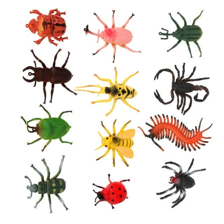 12 ASSORTED FIGURE REALISTIC BUGS SCARY CREATURES S price history on PriceWatchPro