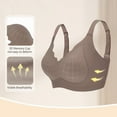 thumbnail image 4 of Womens Seamless Bras No Underwire with Support Wireless Push Up Full Coverage Bralette Comfortable Everyday Bras Back Fat Smoothing T-Shirt Bra Gray 2XL, 4 of 5
