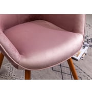 Roundhill Furniture Doarnin Wingback Chair, Mauve