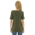 thumbnail image 5 of Bearsland Women's Maternity Short Sleeve Breastfeeding Nurding Tops T-Shirts 3-Pack, 5 of 7