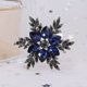 thumbnail image 4 of Broche de copo de nieve delicado de cristal de moda para mujeres y hombres, broche de diamantes de imitación, accesorios, joyería para ropa, sombrero, bolso, traje, corbata, cumpleaños Rojo Verde, 4 of 5