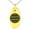 Gold, variant on Stainless Steel Miura Samurai Crest Engraved Small Oval Charm Pendant Necklace