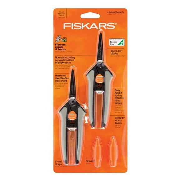 Fiskars Americas 7508120 2 in. Stainless Steel Straight Edge Pruners - Pack of 2