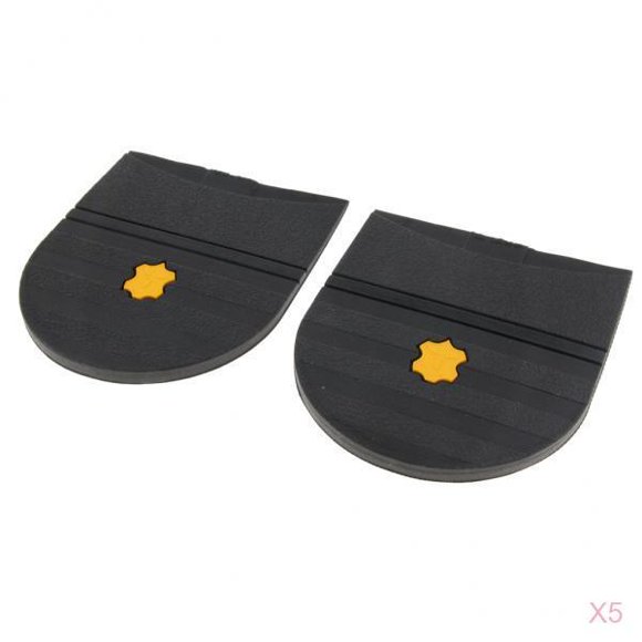 5 Pares de pegamento de Goma en el Talón Sunnimix Reparación de Zapatos Antideslizantes negro