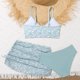 thumbnail image 5 of Odeerbi Conjunto de Traje de Baño de 3 Piezas Para Niñas de 6-14 Años Conjunto de Bikini de Impresión Floral de Verano Con Cubiertas de Sarong Traje de Baño Lindo, 5 of 6