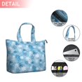 thumbnail image 2 of Light Blue Christmas Snowflake Pattern Travel Tote Bags for Women Carry On,Large Weekender Bags for Women Travel,Multi Functional Duffle Bag for Work,Shopping,Sports, 2 of 5