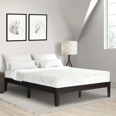 Deluxe Full Bedroom Package - GranRest 14 inch Deluxe Wood Platform Bed, Full