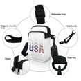 thumbnail image 5 of HELLHERO Women Adjustable Shoulder Strap Sling Bag Men, Women Pear Pattern Polyester Outdoor Travel Daily Use 4.33x1.97x7.09 Double Zipper, 5 of 7