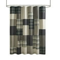 thumbnail image 5 of Woolrich Winter Hills 100% Printed Plaid Cotton Shower Curtain, Lined 72x72 inch, Tan, 5 of 5