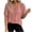 *Pink, variant on VBVC Women's Floral Lace Dot V Neck Blouse , Ladies' Ruffle Short Sleeve Casual Top , Eyelet Textured Shirts For Women,Beige,S-2XL