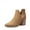 LIGHT BROWN-SUEDE, variant on Women’s Chunky Heel Pointed-Toe Ankle Booties