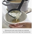 thumbnail image 5 of Yamazaki Home Floating Utensil - Four Styles, Black, Silicone, Ladle, Dishwasher Safe, Floating Design, No Assembly, 5 of 7