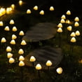 thumbnail image 2 of Luces solares con forma de hongo para decoración de jardín al aire libre, 8 modos de iluminación solar con forma de hongo mágico para uso en exteriores, patio, jardín, decoraciones de Halloween., 2 of 5