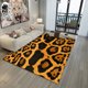 thumbnail image 1 of Alfombra para sala de estar, completamente alfombrada, para dormitorio, cocina, sofá, mesa de café, tapete con estampado de leopardo de color claro, rectangular, simple, completamente alfombrada, 1 of 5