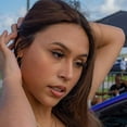 thumbnail image 2 of Titanium Nose Ring Screw Stud 18 Gauge 1/4" 6 MM  2 MM CZ Gem, 2 of 2