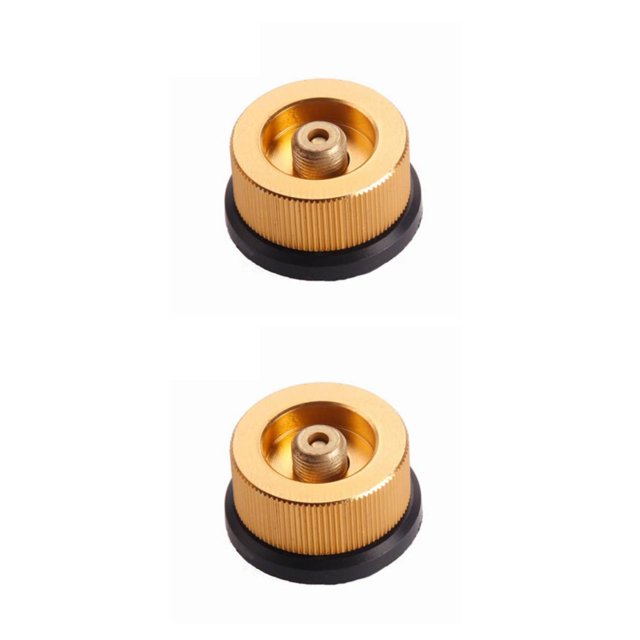 Greeniant Quemador de multifuncional para exteriores para Camping, cocina de , estufa de Camping, adaptador de para Camping, líneas finas Líneas finas amarillas 2Conjunto