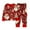 Z29-Red, variant on Weebloom Boy Loungewear Pjs Casual Cartoon Print Pants Autumn Girls 2Y-9Y Nightwear Boys Sleepwear 2-3 Years Beige