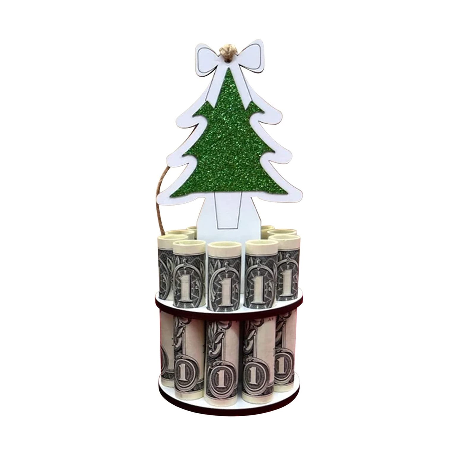 Christmas Unique Money Holder DoubleLayer Cash Holders With 10 Holes