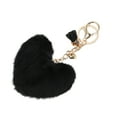 thumbnail image 5 of Unique Bargains 1 Pc Fashion Tassel Heart Handbag Charm Bag Accessories Black, 5 of 5