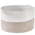 thumbnail image 1 of STAWAY Extra Large Cotton Rope Storage Basket - 87L Woven Blanket Organizer with Portable Handles - Perfect for Toys, Clothes, and Home Essentials, 1 of 9