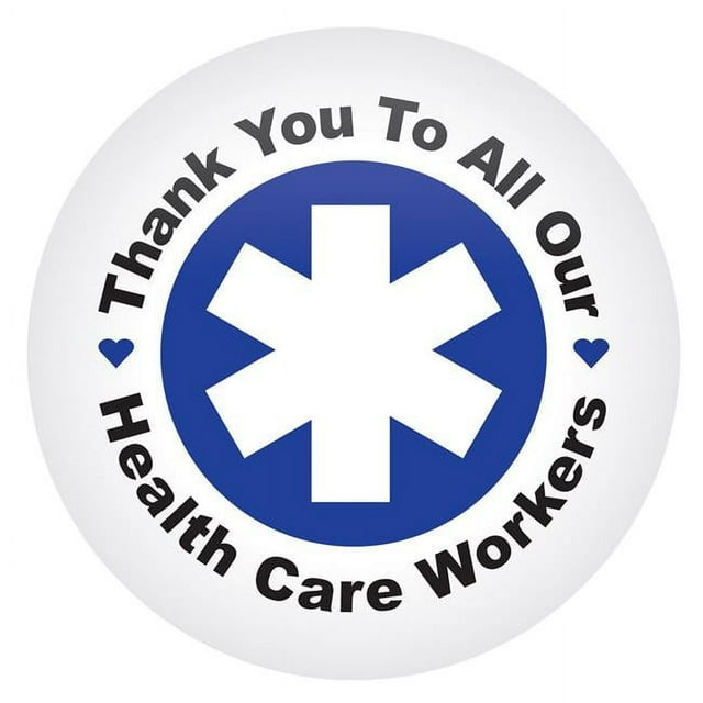Beistle BT066 2 in. Thank You to All Our Health Care Workers Button