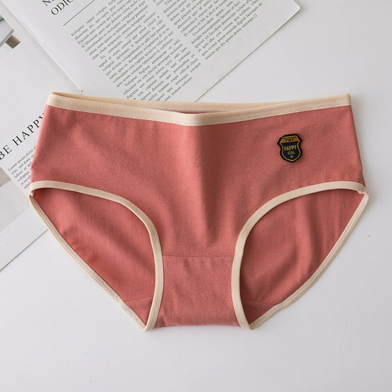 HUPOM Cheeky Underwear For Women Womens Underwear Briefs Leisure Tie  Seamless Waistband Red XL 