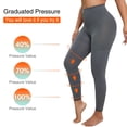 thumbnail image 2 of Athlemo Women's 8-15mmHg Footless Compression Pantyhose Full Length Support Stocking Tights, 2 of 6
