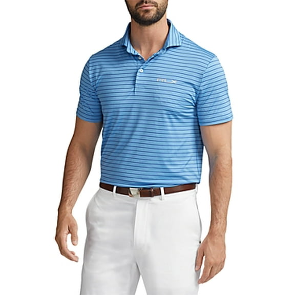 Polo Ralph Lauren Mens Custom Slim Fit Performance Polo Shirt Blue 2XL
