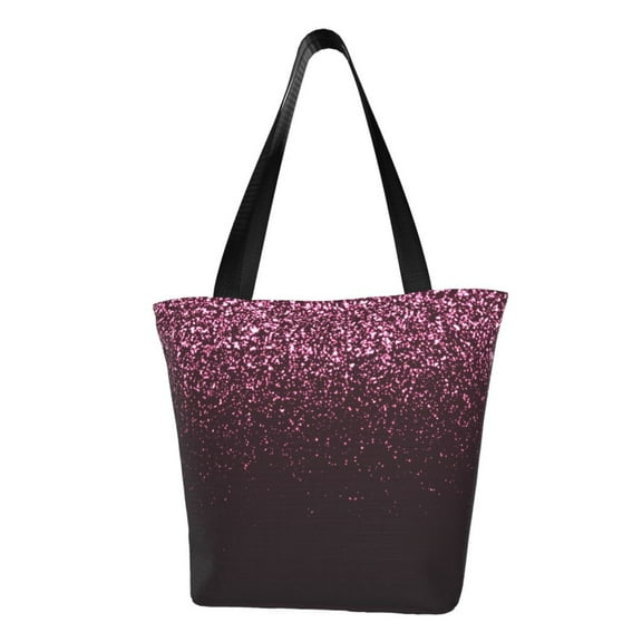 Easygdp Pink Glitter Sparkles A Shoulder Bags for Women,Crossbody Bags Shoulder Purse Handbag for Women