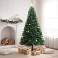 thumbnail image 1 of Ourlova 7Ft Prelit Artificial Christmas Tree Xmas Tree with Lights Balls and Sturdy Metal Base, 1 of 6