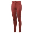 thumbnail image 2 of A2Y Women's Comfort Mordern Stretch Skinny Ponte Pants Rust 2XL, 2 of 7